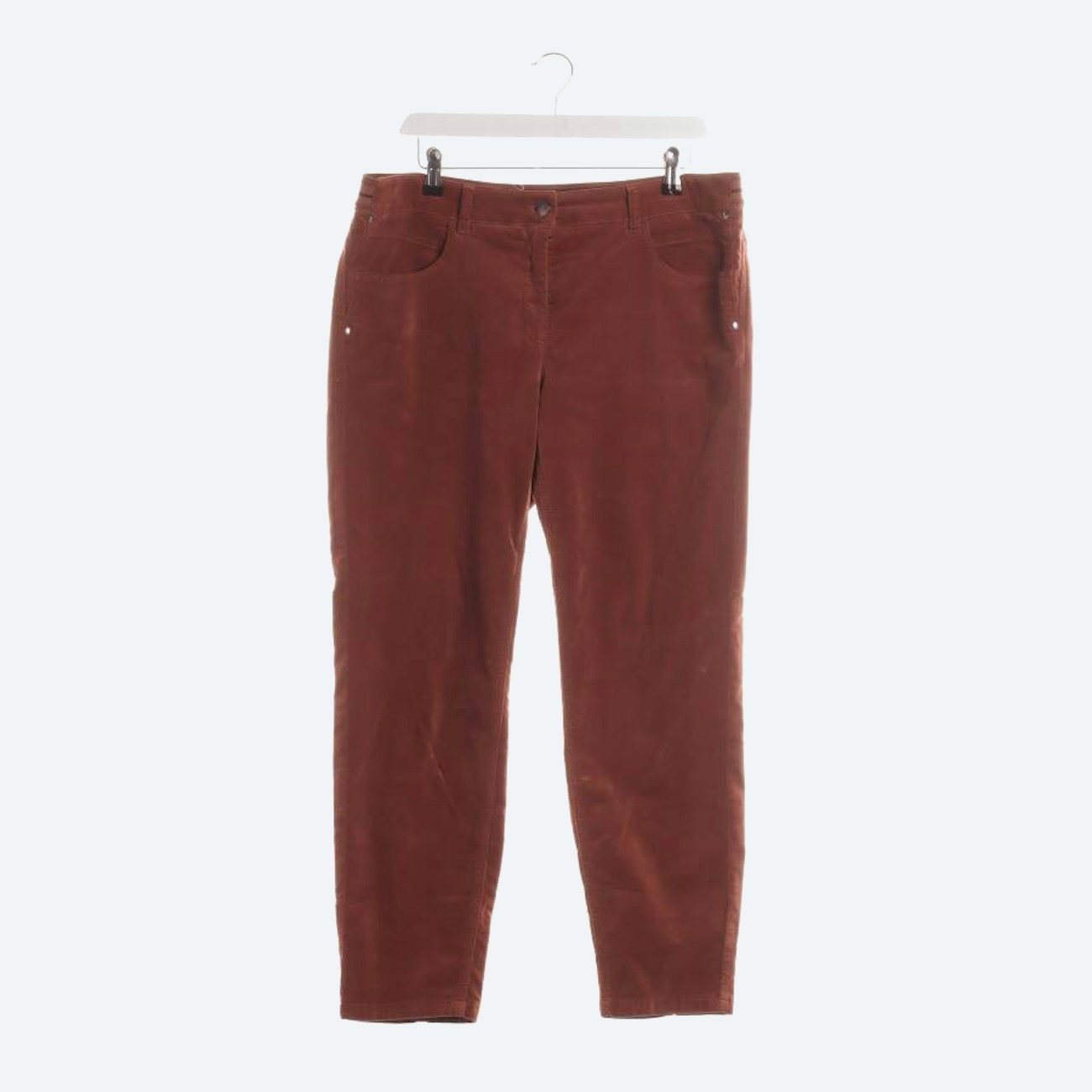 Image 1 of Velvet Pants 46 Brown in color Brown | Vite EnVogue