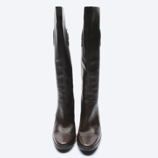 Image 2 of Boots EUR 39 Dark Brown in color Brown | Vite EnVogue