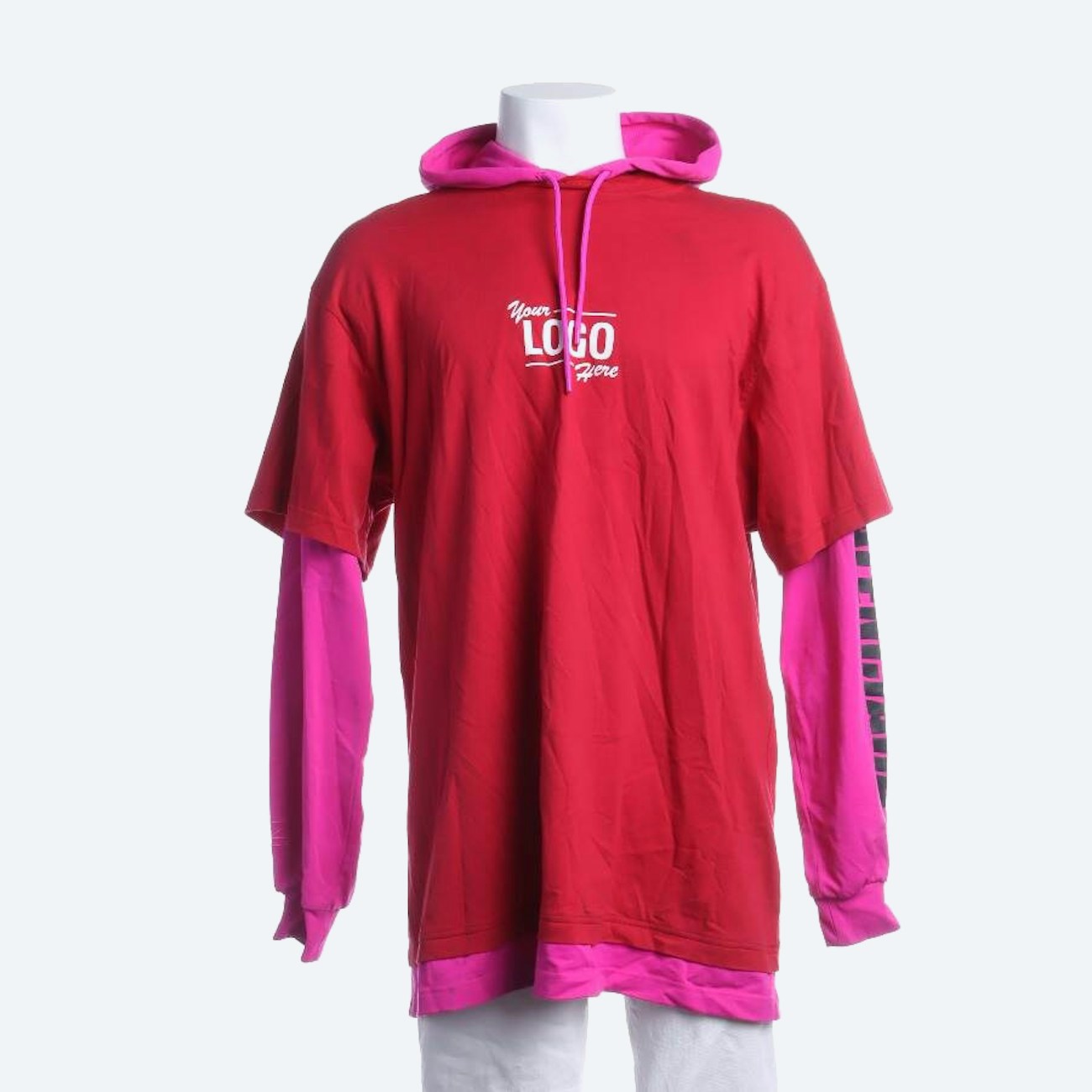 Image 1 of Hooded Sweatshirt S Red in color Red | Vite EnVogue