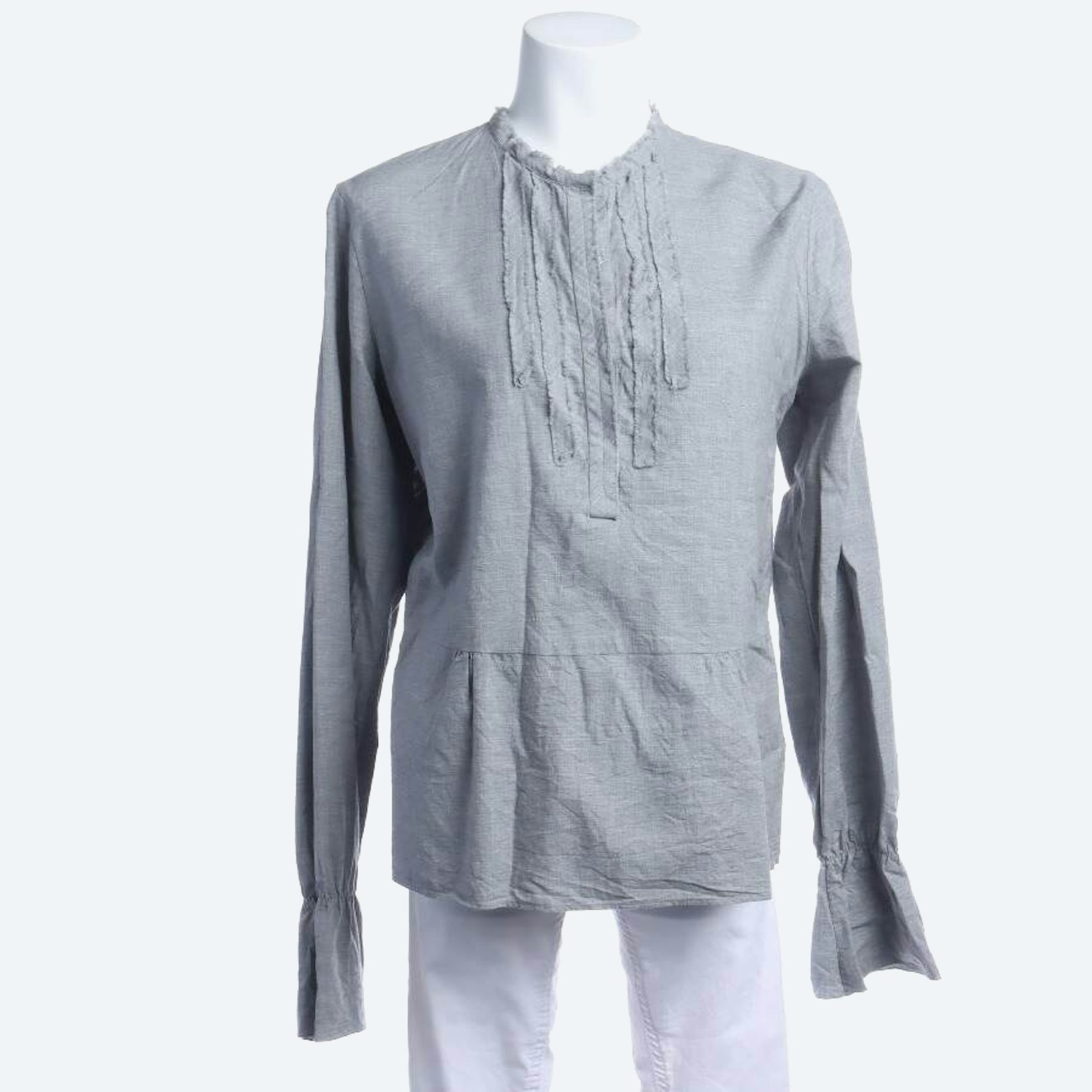 Image 1 of Shirt Blouse 40 Light Gray in color Gray | Vite EnVogue