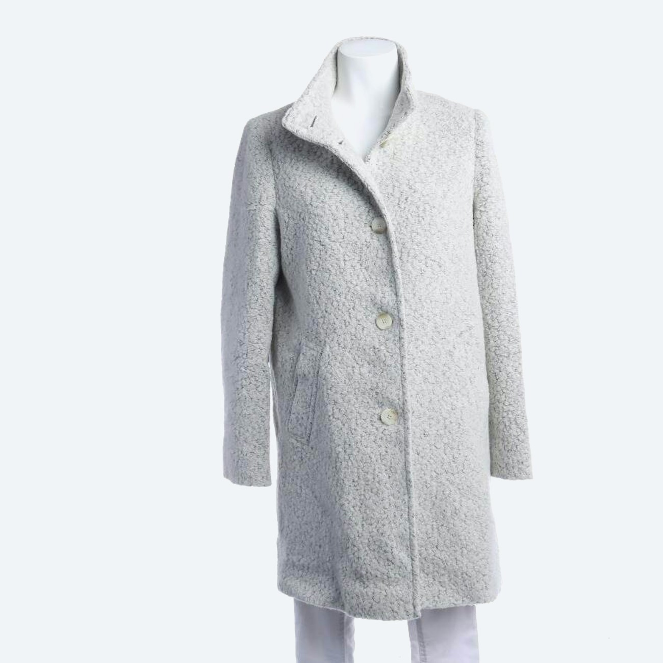 Image 1 of Between-seasons Coat 38 White in color White | Vite EnVogue