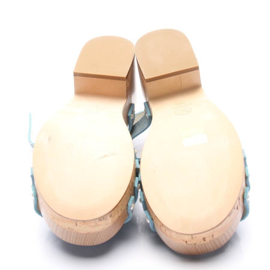 Image 4 of Heeled Sandals EUR 36 Light Blue in color Blue | Vite EnVogue