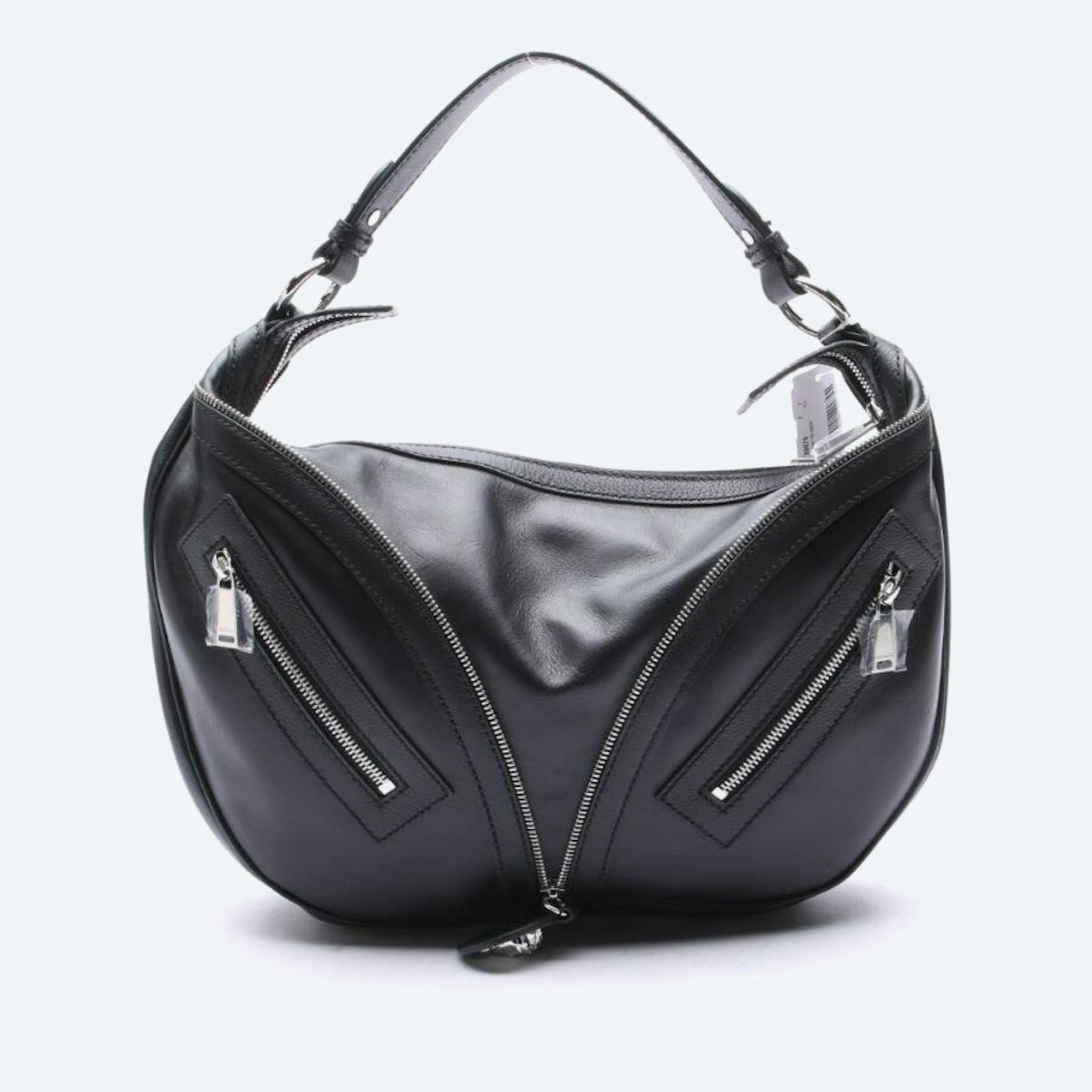 Image 1 of Black Repeat Hobo Handbag Black in color Black | Vite EnVogue