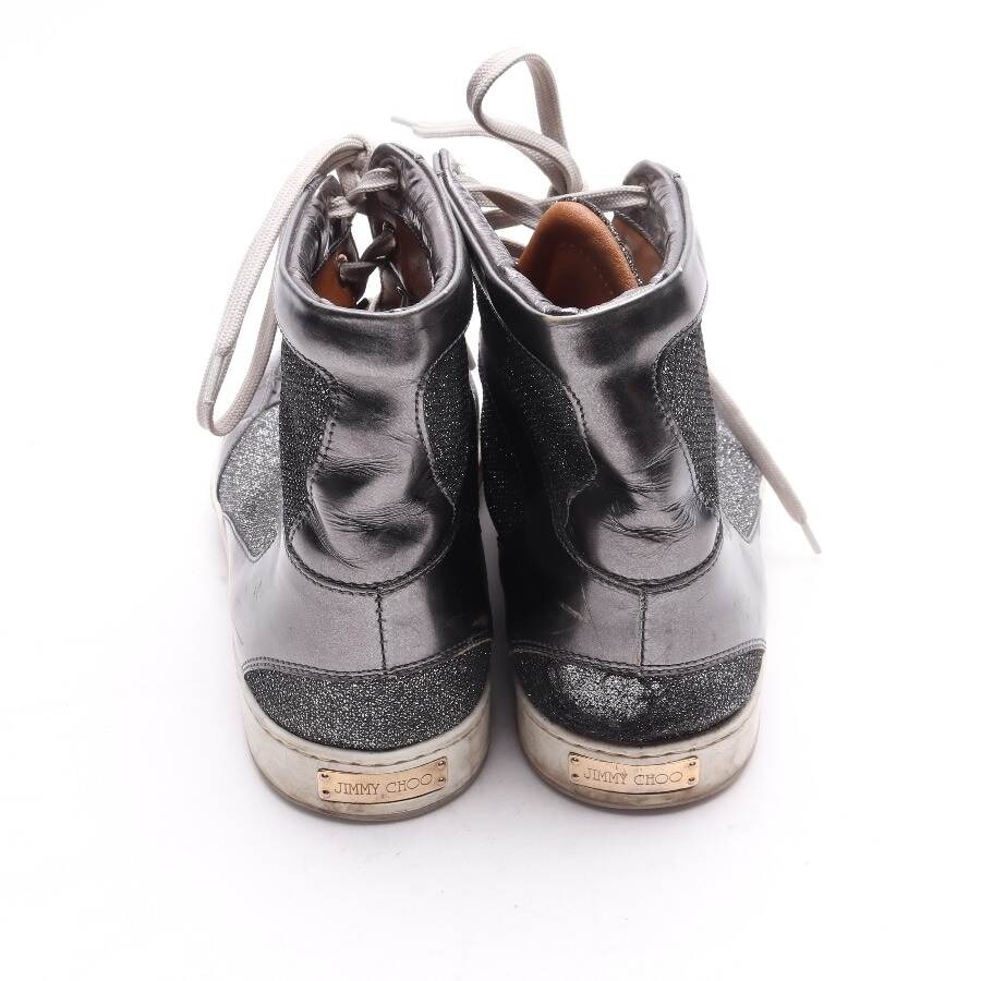 Image 3 of High-Top Sneakers EUR 38.5 Silver in color Metallic | Vite EnVogue