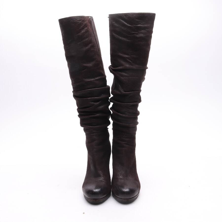 Image 2 of Boots EUR 37 Dark Brown in color Brown | Vite EnVogue