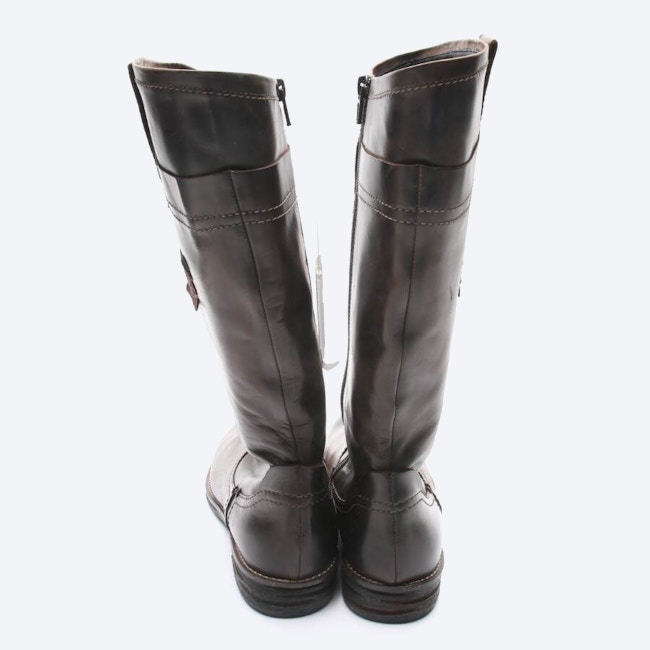 Image 3 of Boots EUR 39 Dark Brown in color Brown | Vite EnVogue