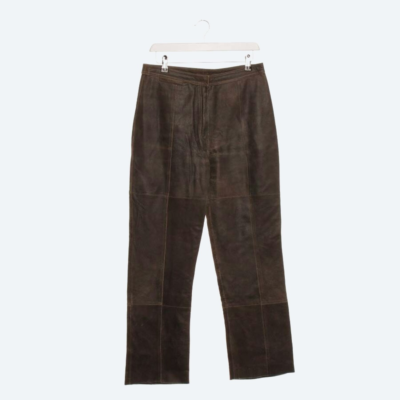 Image 1 of Leather Pants 38 Brown in color Brown | Vite EnVogue