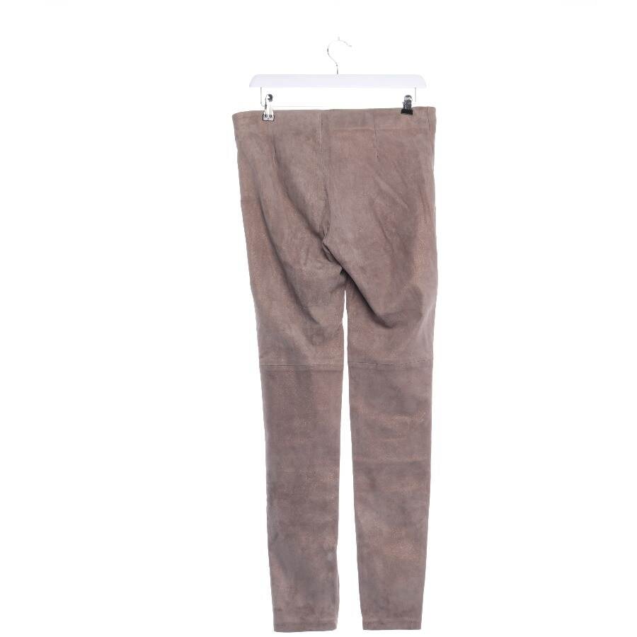 Image 2 of Leather Pants 38 Light Brown in color Brown | Vite EnVogue