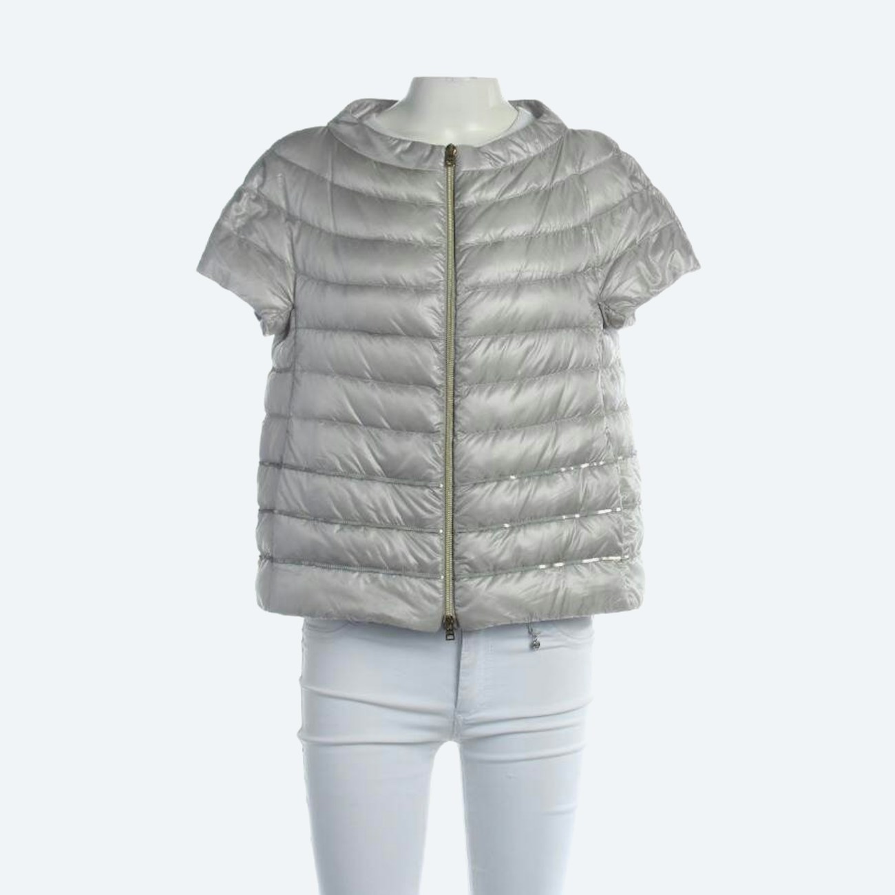 Image 1 of Quilted Jacket 38 Light Gray in color Gray | Vite EnVogue