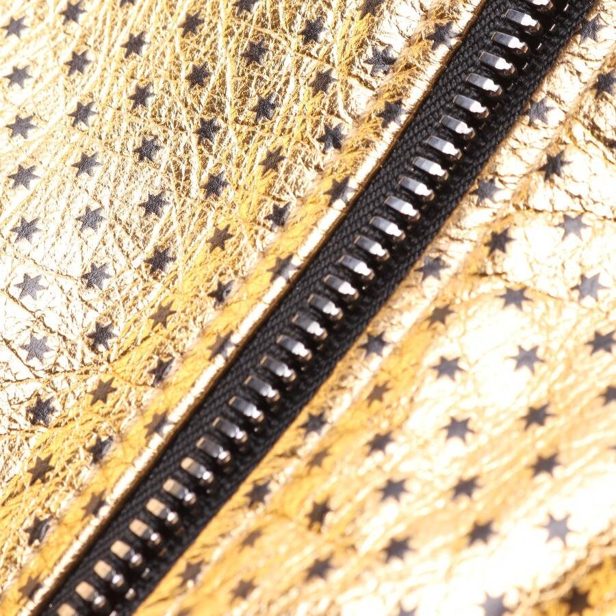 Image 4 of LeatherJacket 38 Gold in color Metallic | Vite EnVogue