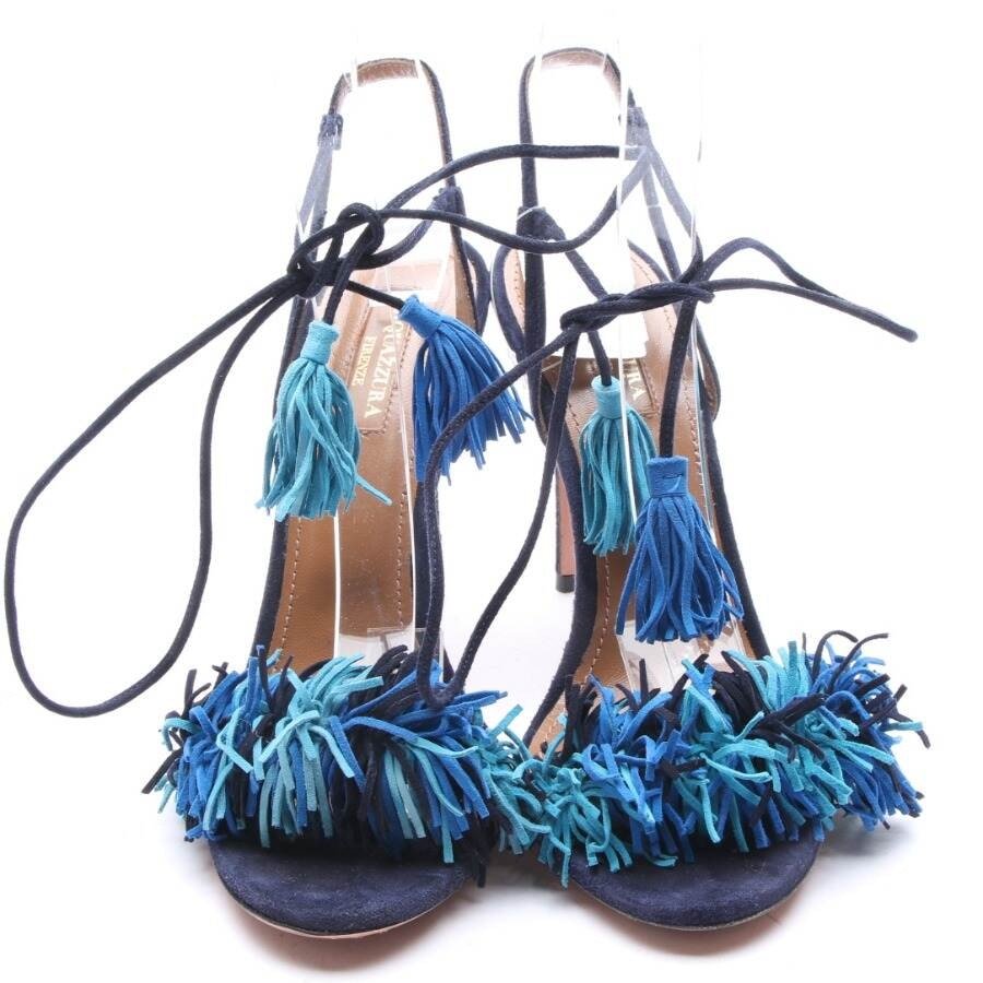 Image 2 of Heeled Sandals EUR 38.5 Blue in color Blue | Vite EnVogue