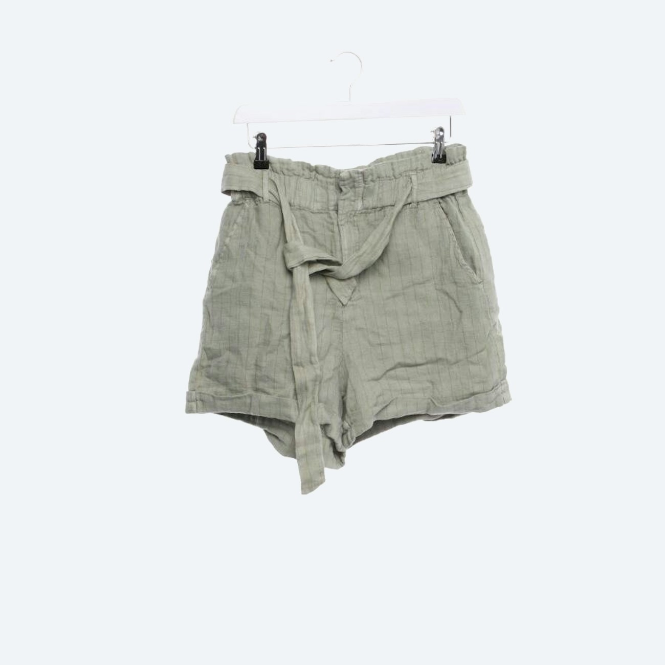 Image 1 of Linen Shorts 36 Green in color Green | Vite EnVogue