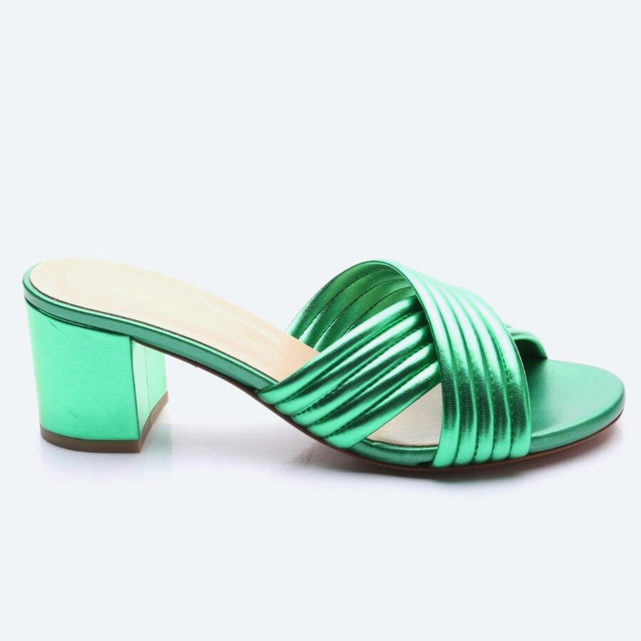 Image 1 of Heeled Sandals EUR38 Green in color Green | Vite EnVogue