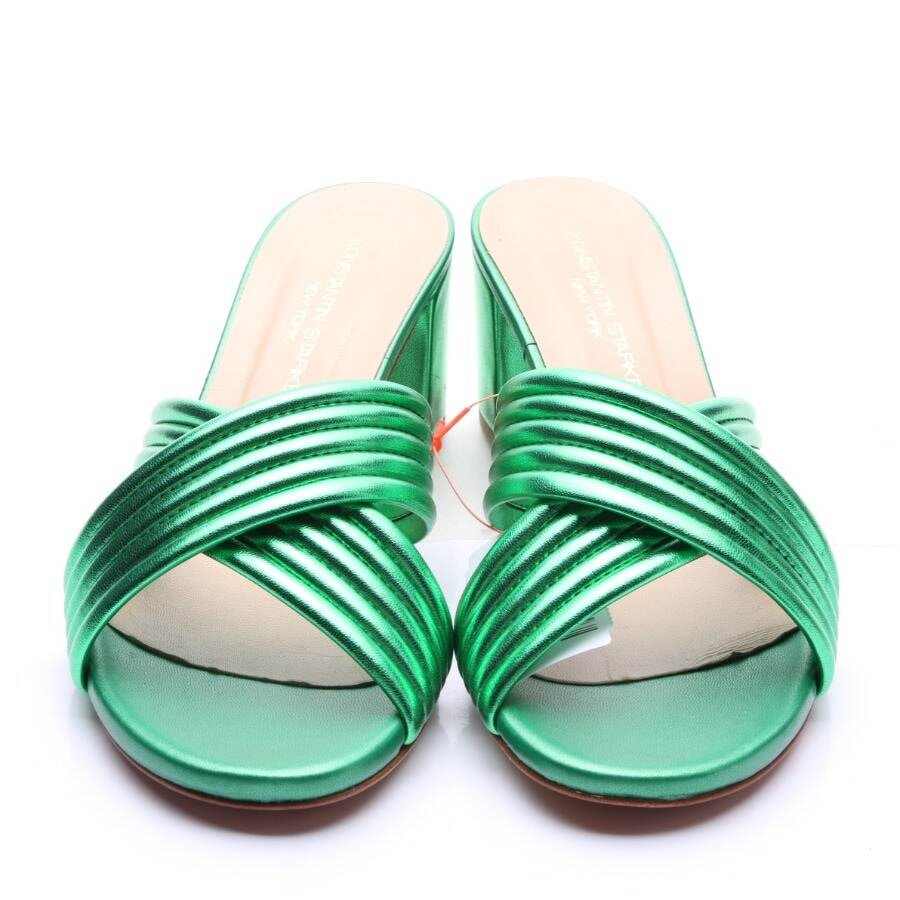 Image 2 of Heeled Sandals EUR38 Green in color Green | Vite EnVogue