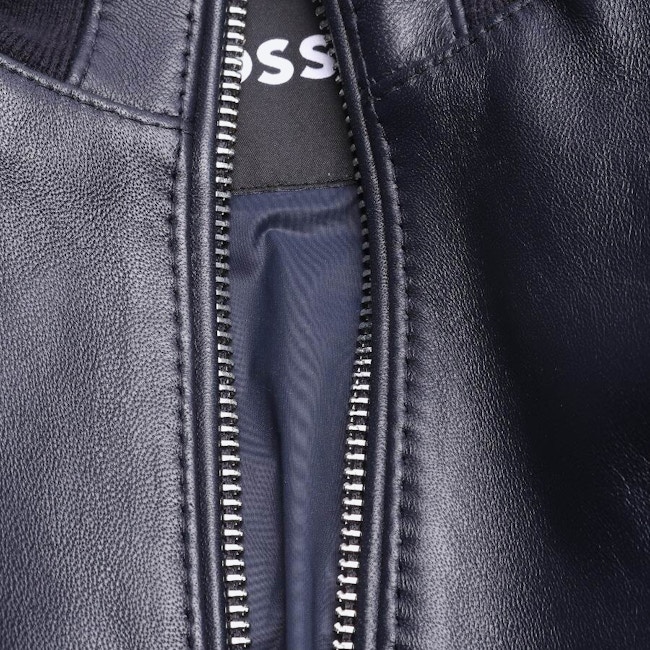 Image 3 of Leather Jacket 46 Navy in color Blue | Vite EnVogue