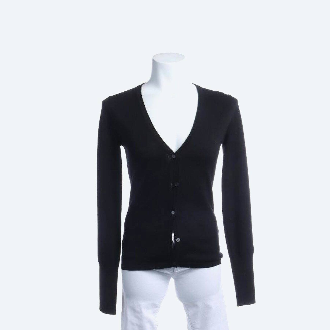 Image 1 of Wool Cardigan XS Black in color Black | Vite EnVogue