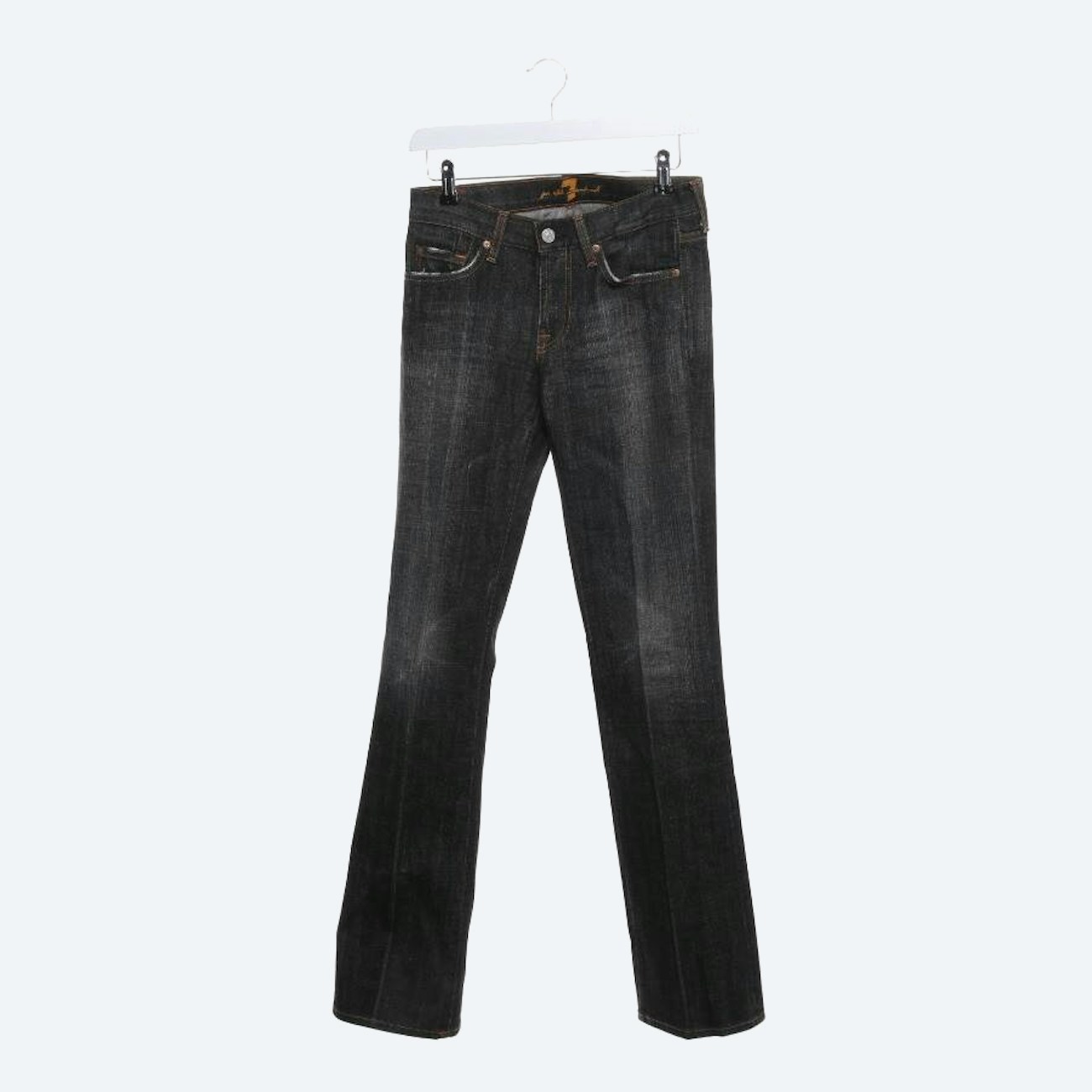 Image 1 of Jeans Flared W26 Black in color Black | Vite EnVogue