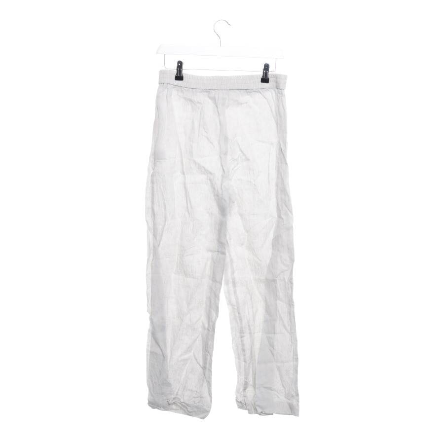 Image 2 of Linen Pants M Light Gray in color Gray | Vite EnVogue