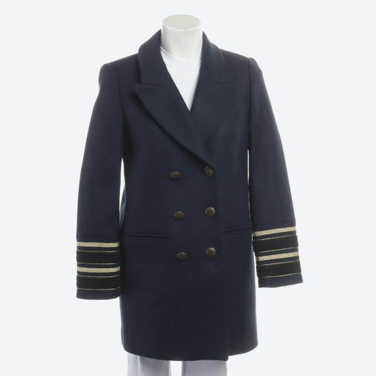 Image 1 of Between-seasons Coat S Navy in color Blue | Vite EnVogue