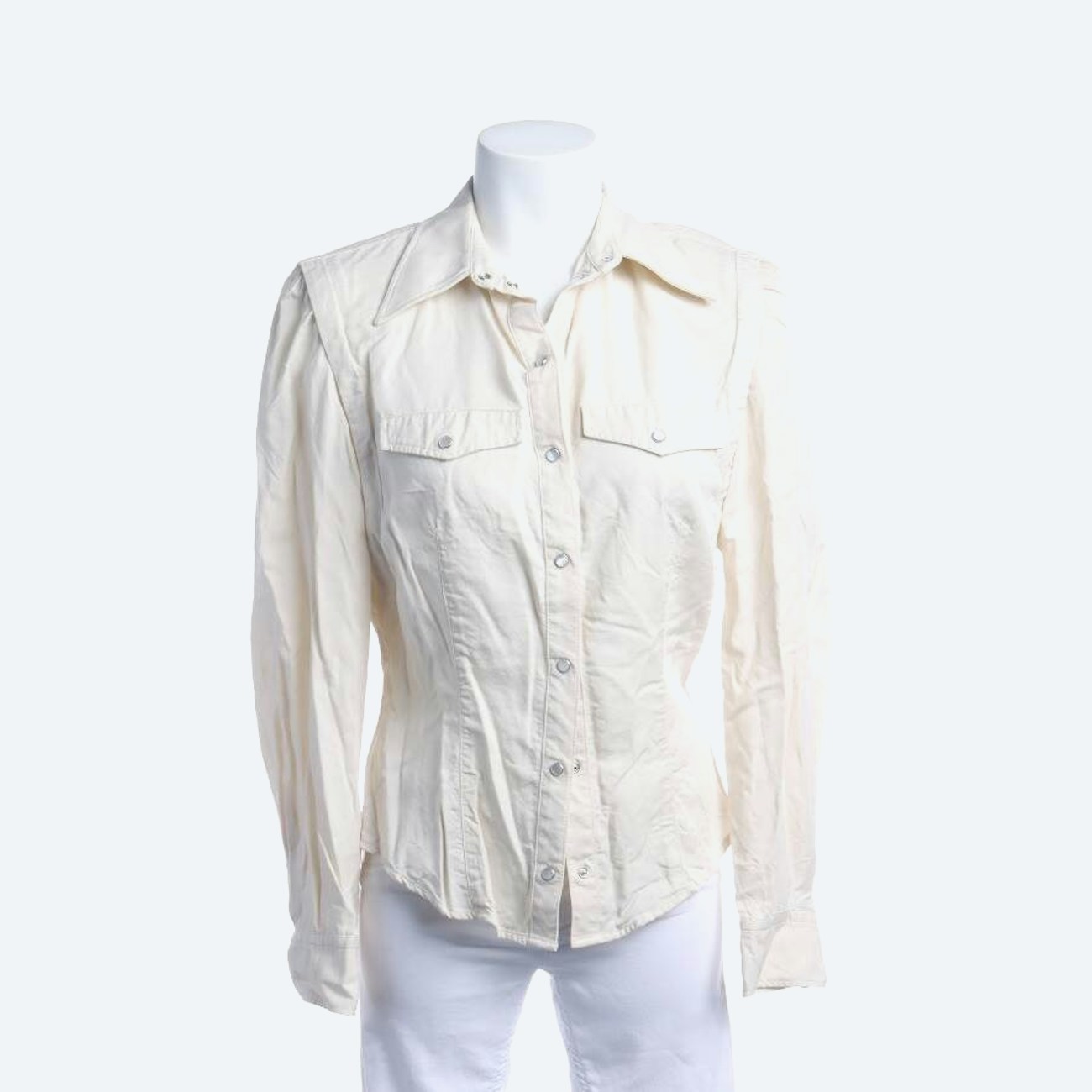 Image 1 of Shirt 38 Cream in color White | Vite EnVogue