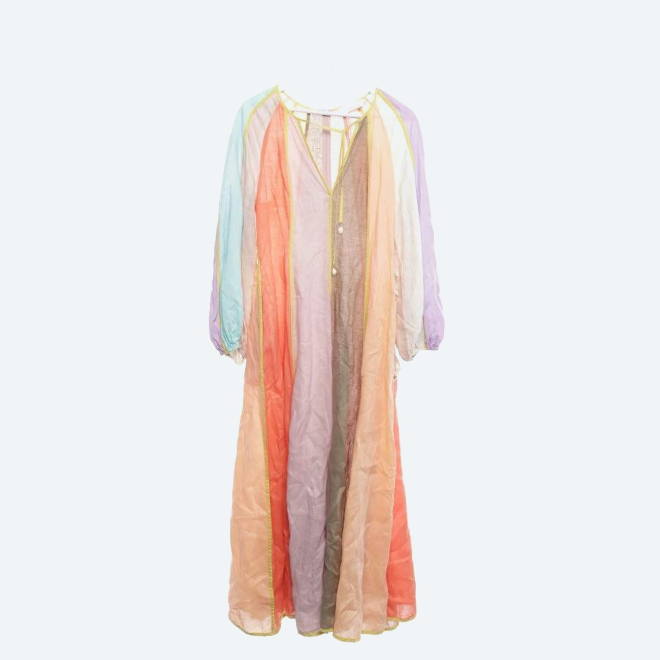 Image 1 of Linen Dress 40 Multicolored in color Multicolored | Vite EnVogue