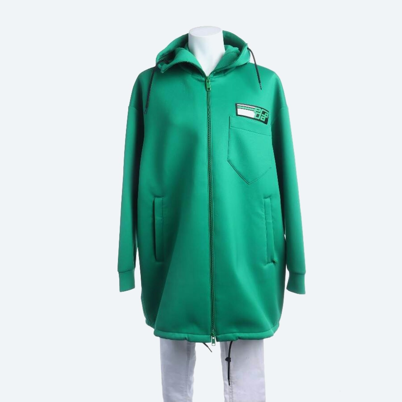 Image 1 of Sweat Jacket M Green in color Green | Vite EnVogue