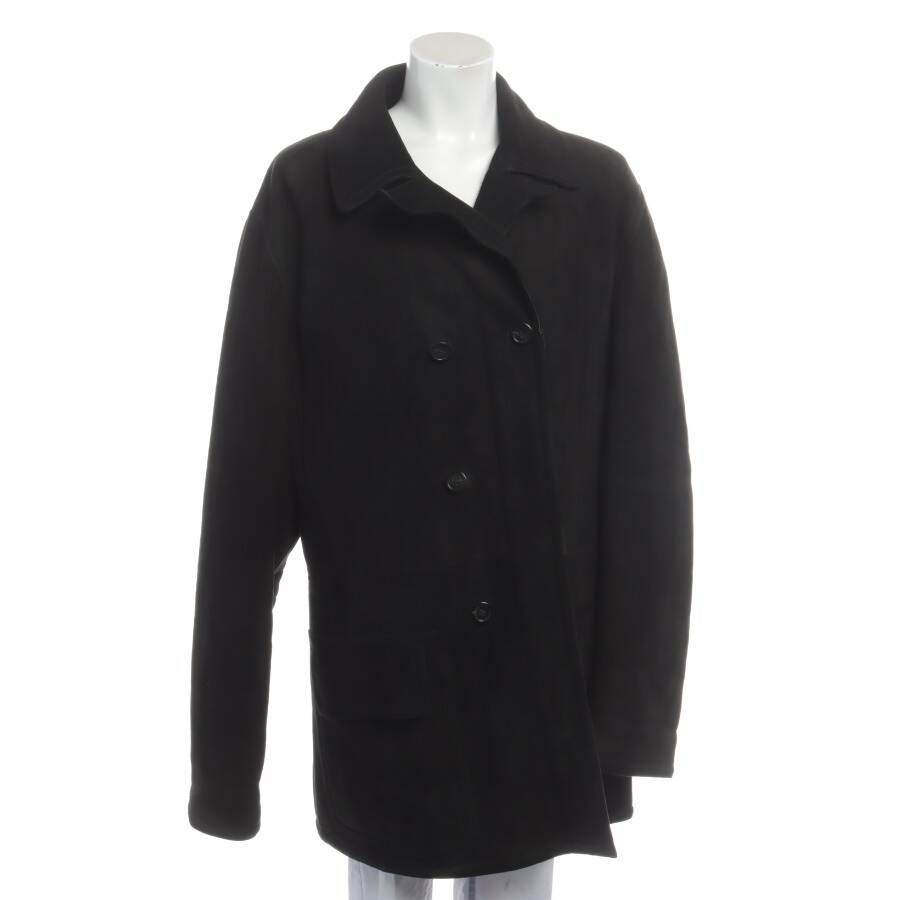 Image 1 of Leather Coat 54 Black in color Black | Vite EnVogue