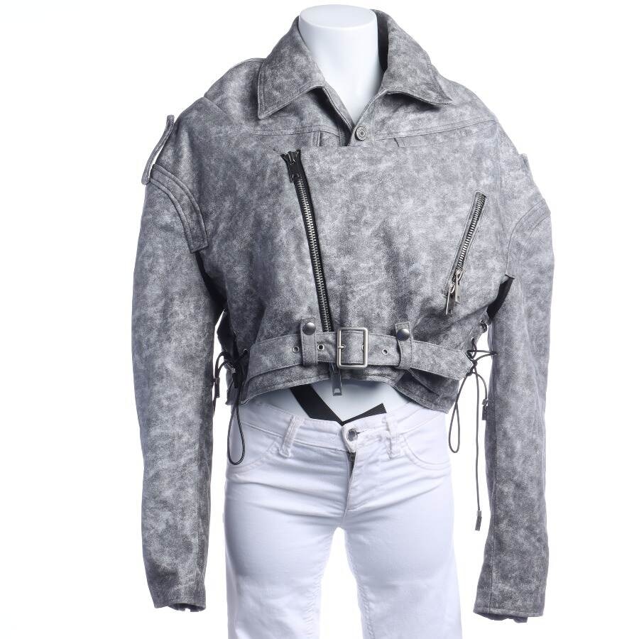 Image 1 of LeatherJacket M Gray in color Gray | Vite EnVogue