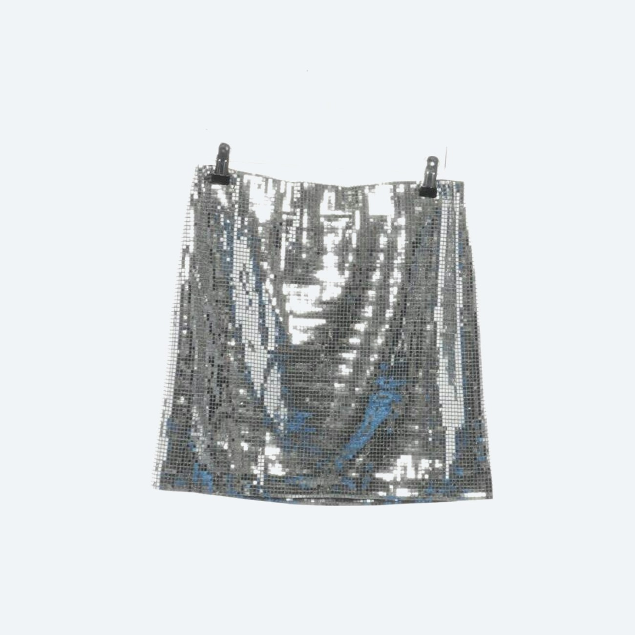 Image 1 of Mini Skirt 36 Silver in color Metallic | Vite EnVogue