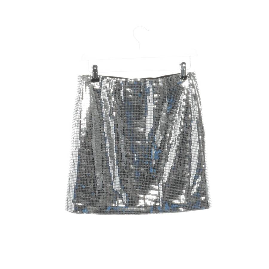 Image 2 of Mini Skirt 36 Silver in color Metallic | Vite EnVogue