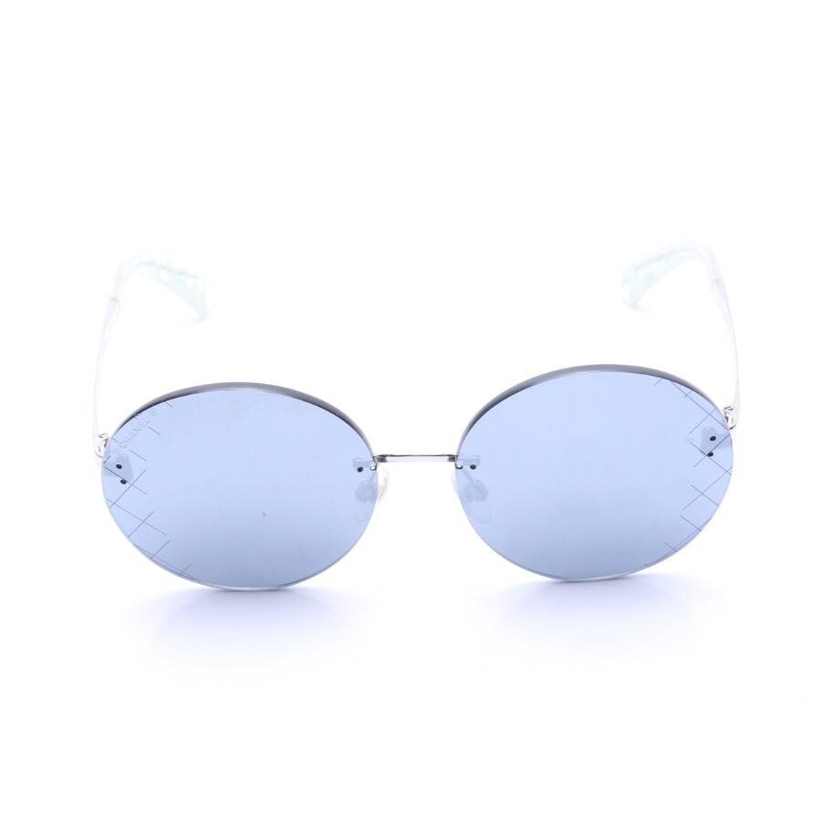 Image 1 of 4216 Sunglasses Silver in color Metallic | Vite EnVogue