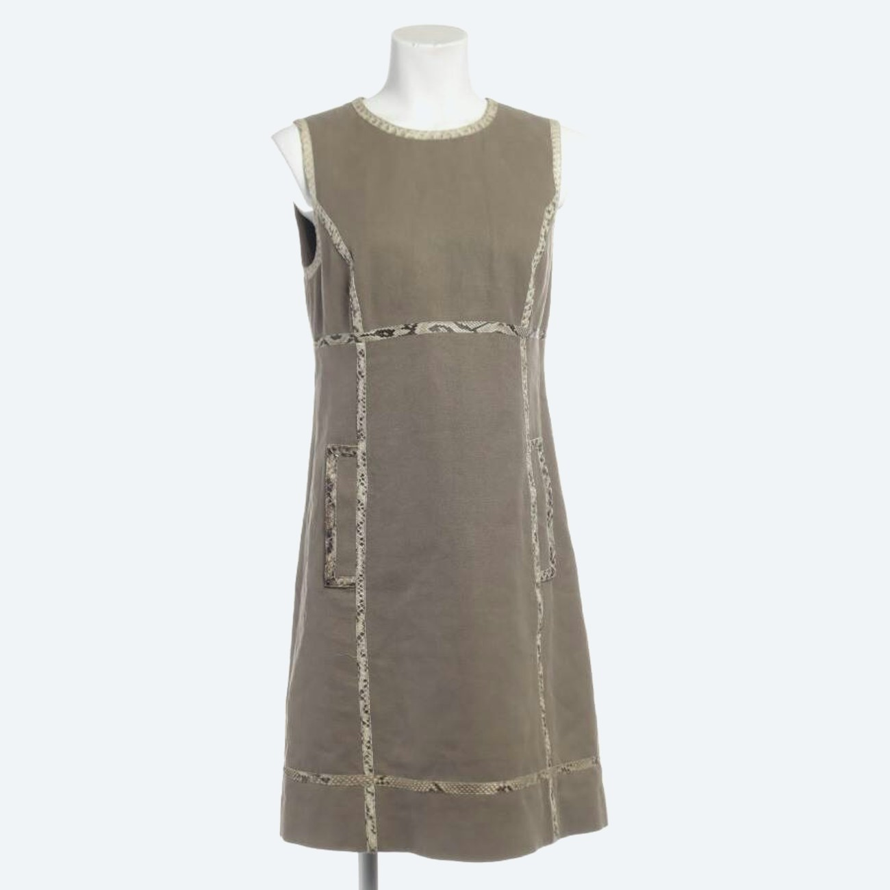 Image 1 of Dress 40 Brown in color Brown | Vite EnVogue