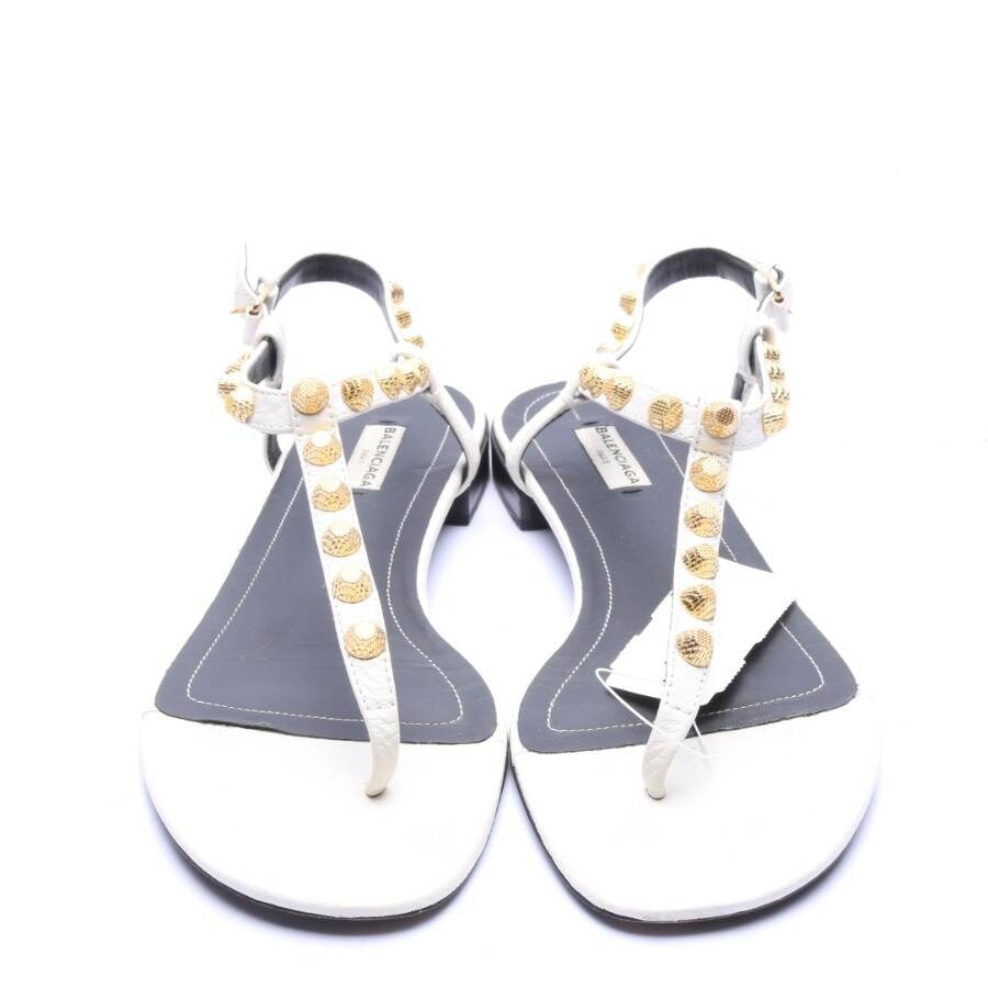 Image 2 of Sandals EUR 39.5 Cream in color White | Vite EnVogue