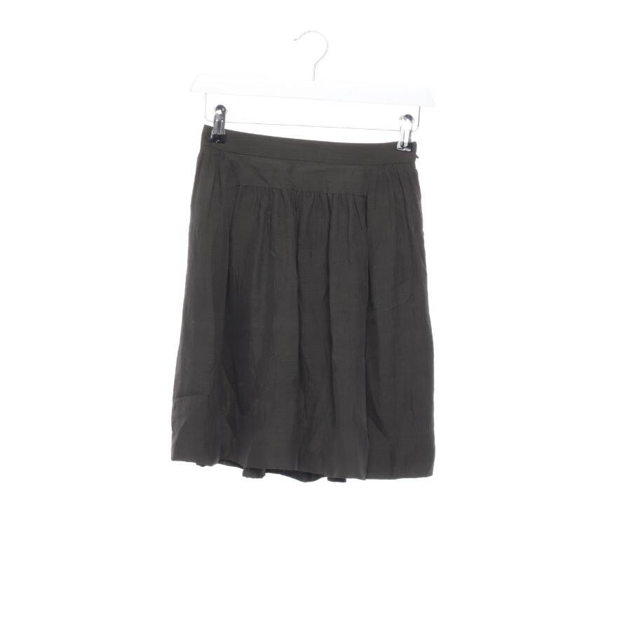 Image 1 of Silk Skirt W34 Dark Green in color Green | Vite EnVogue