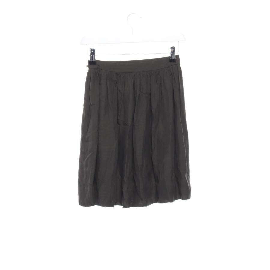 Image 2 of Silk Skirt W34 Dark Green in color Green | Vite EnVogue