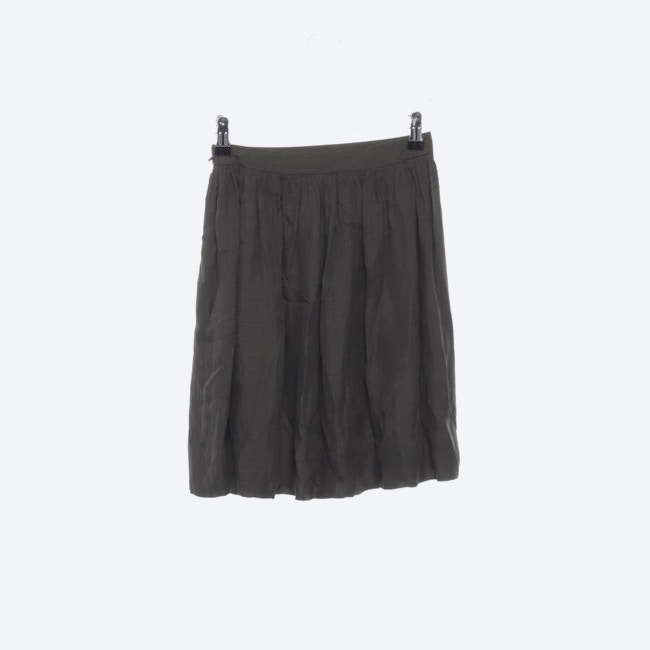 Image 2 of Silk Skirt W34 Dark Green in color Green | Vite EnVogue