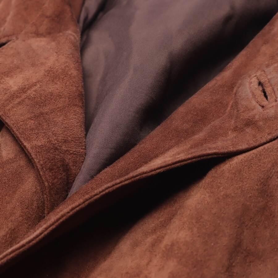 Image 3 of Leather Coat 52 Brown in color Brown | Vite EnVogue
