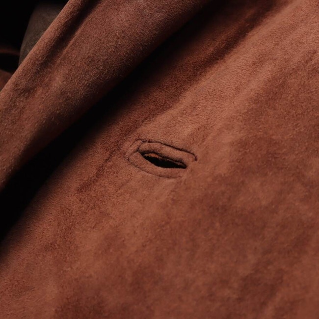 Image 4 of Leather Coat 52 Brown in color Brown | Vite EnVogue