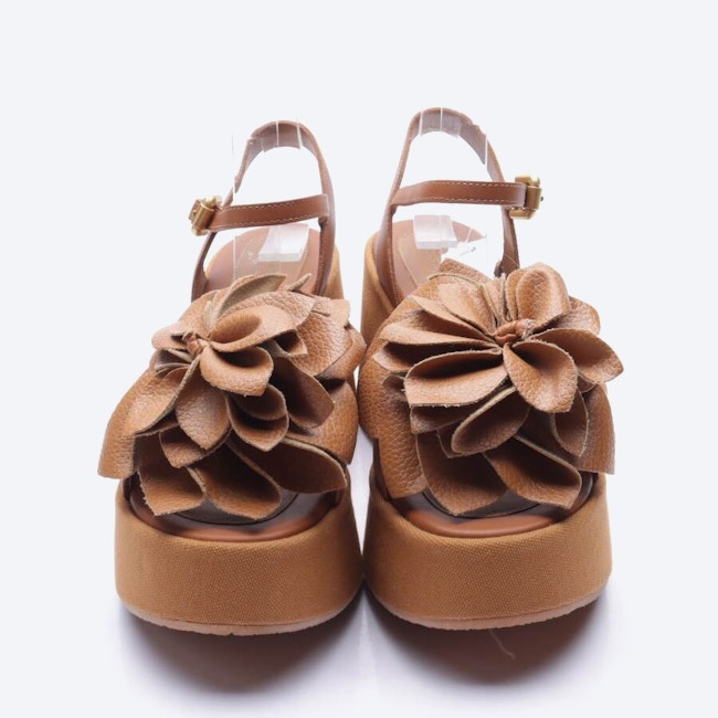 Image 2 of Heeled Sandals EUR 39 Brown in color Brown | Vite EnVogue