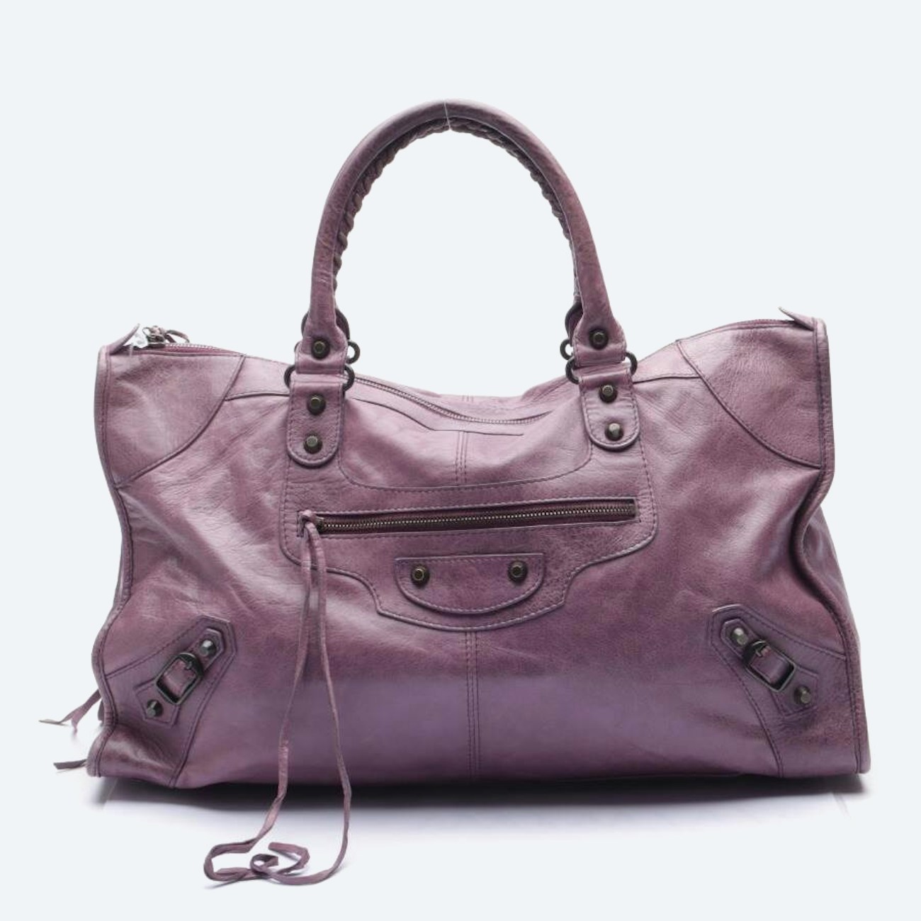 Image 1 of Classic City Handbag Purple in color Purple | Vite EnVogue