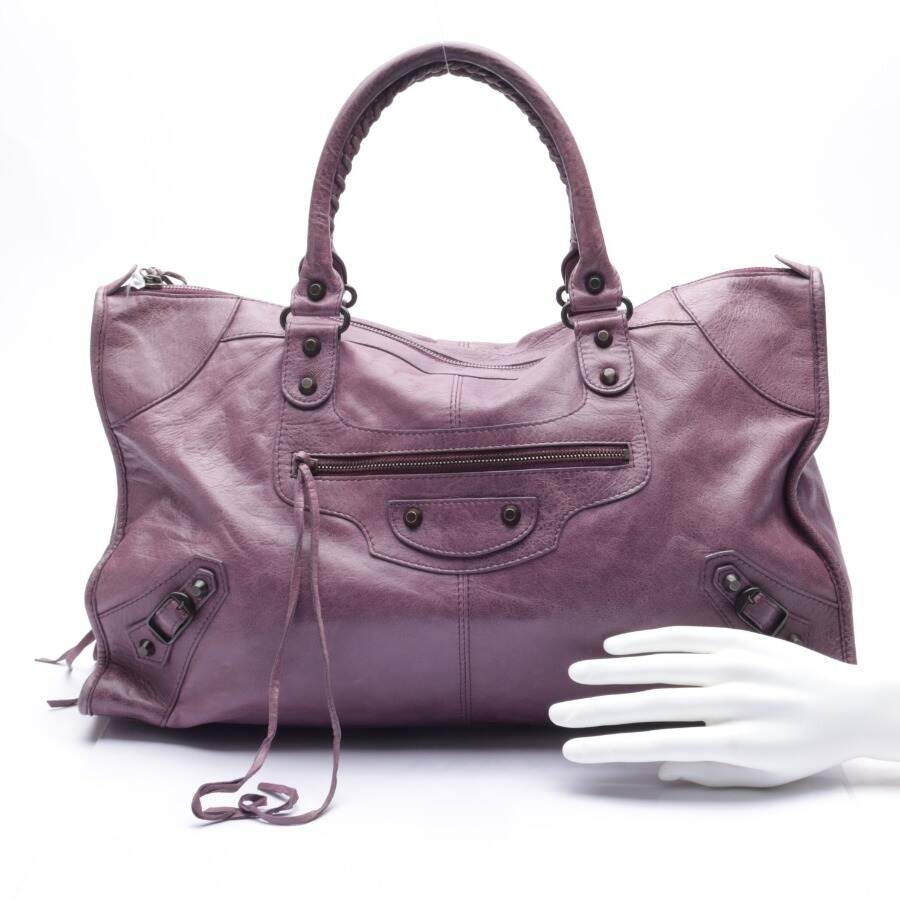Image 4 of Classic City Handbag Purple in color Purple | Vite EnVogue
