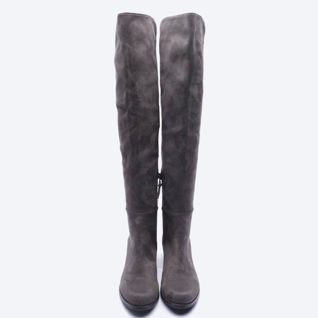 Image 2 of Overknee Boots EUR38 Dark Gray in color Gray | Vite EnVogue