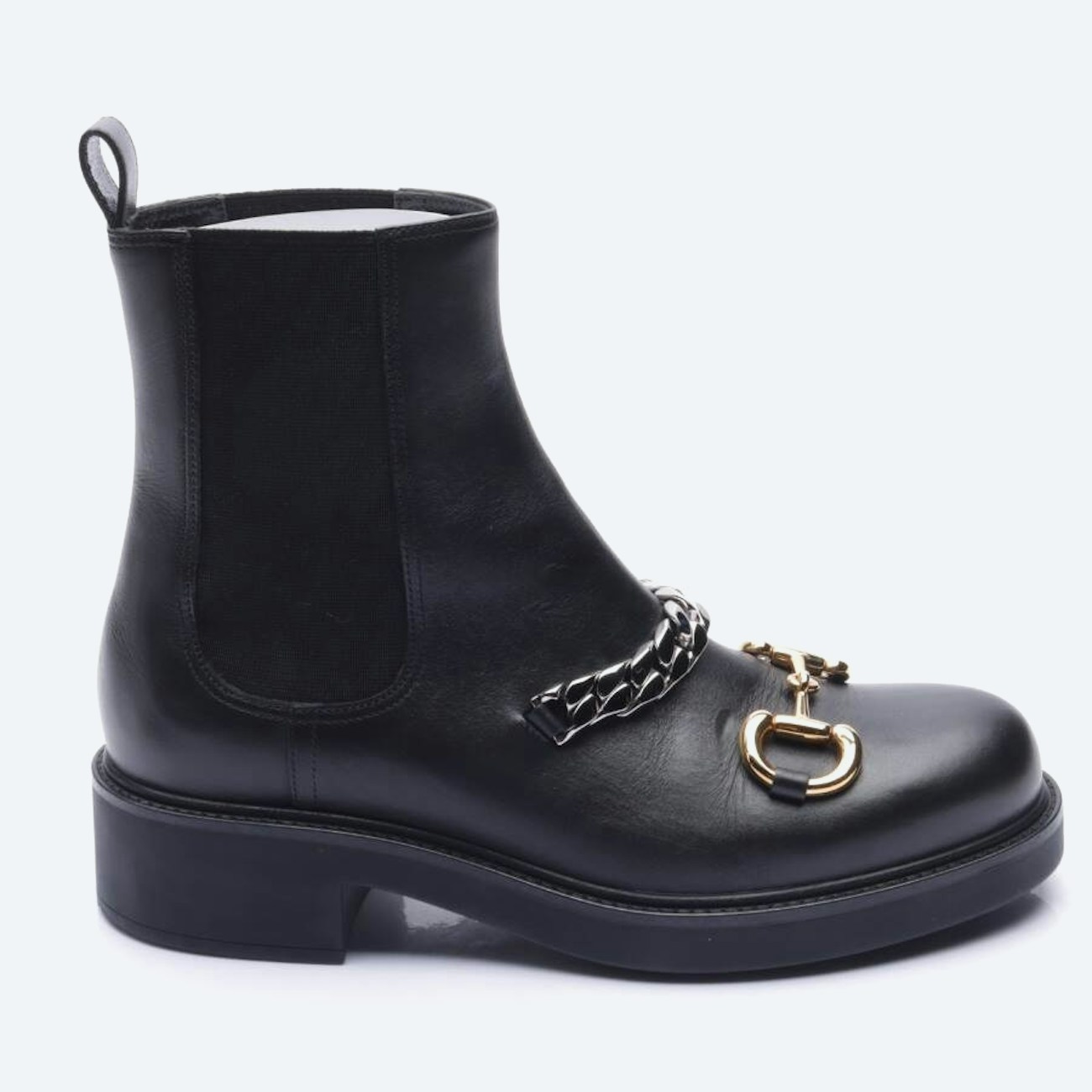 Image 1 of Horsebit Chelsea Boots EUR 39.5 Black in color Black | Vite EnVogue