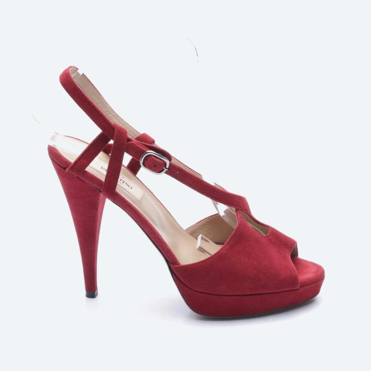 Image 1 of Heeled Sandals EUR 38.5 Bordeaux in color Red | Vite EnVogue