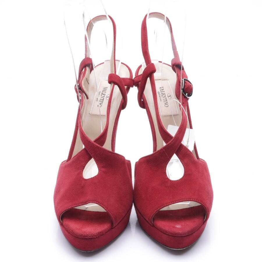 Image 2 of Heeled Sandals EUR 38.5 Bordeaux in color Red | Vite EnVogue