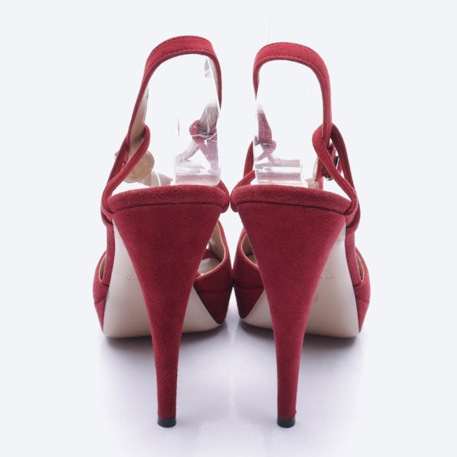 Image 3 of Heeled Sandals EUR 38.5 Bordeaux in color Red | Vite EnVogue