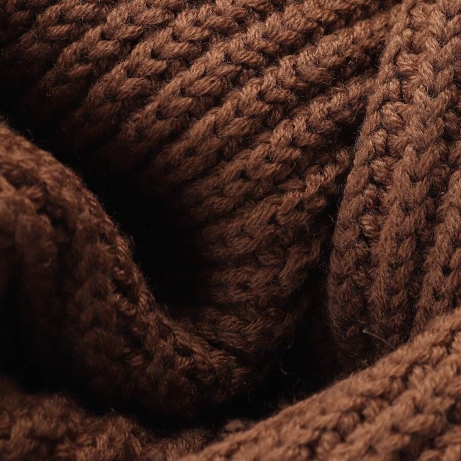 Image 2 of Wool  Tube Scarf Brown in color Brown | Vite EnVogue