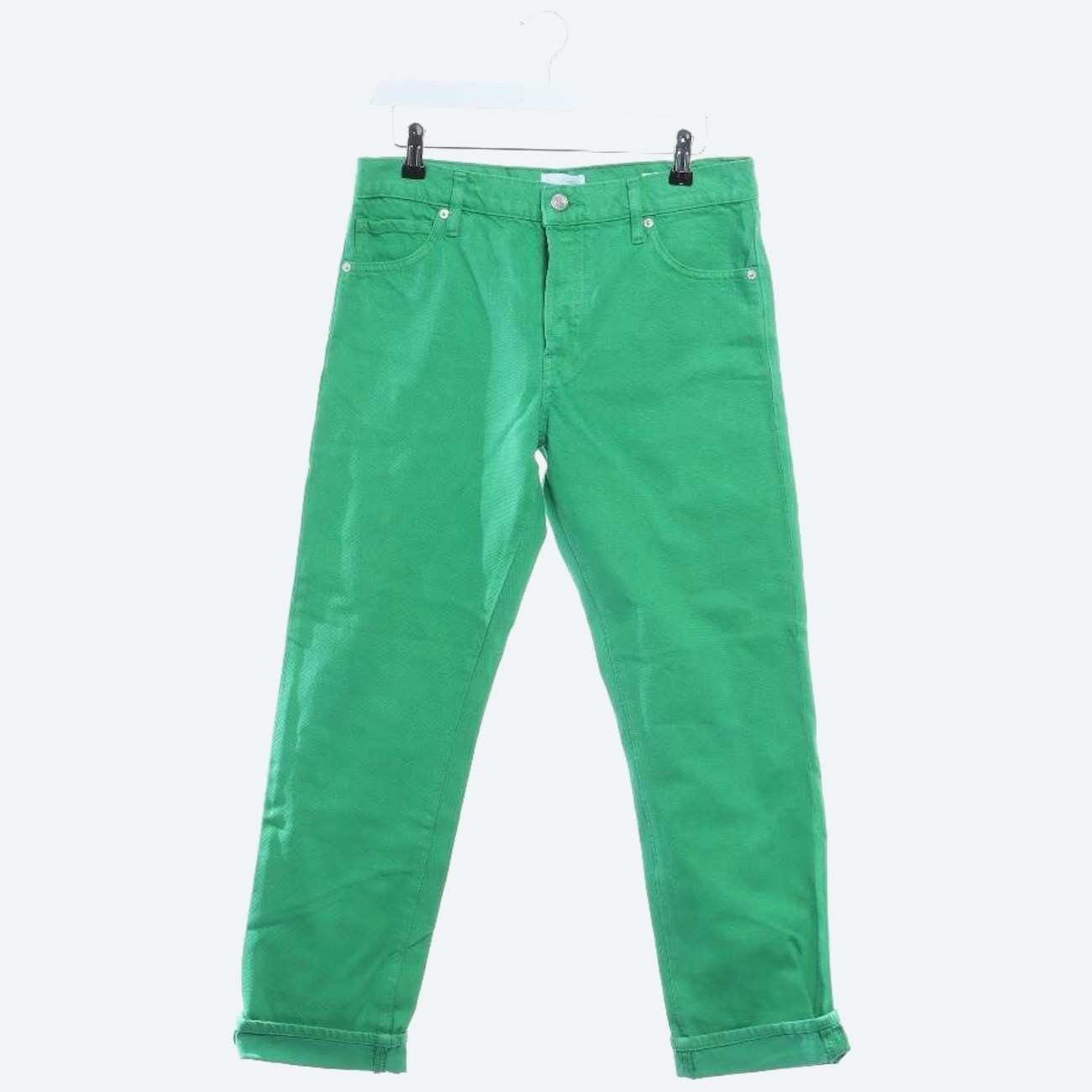 Image 1 of Jeans Straight Fit W26 Green in color Green | Vite EnVogue