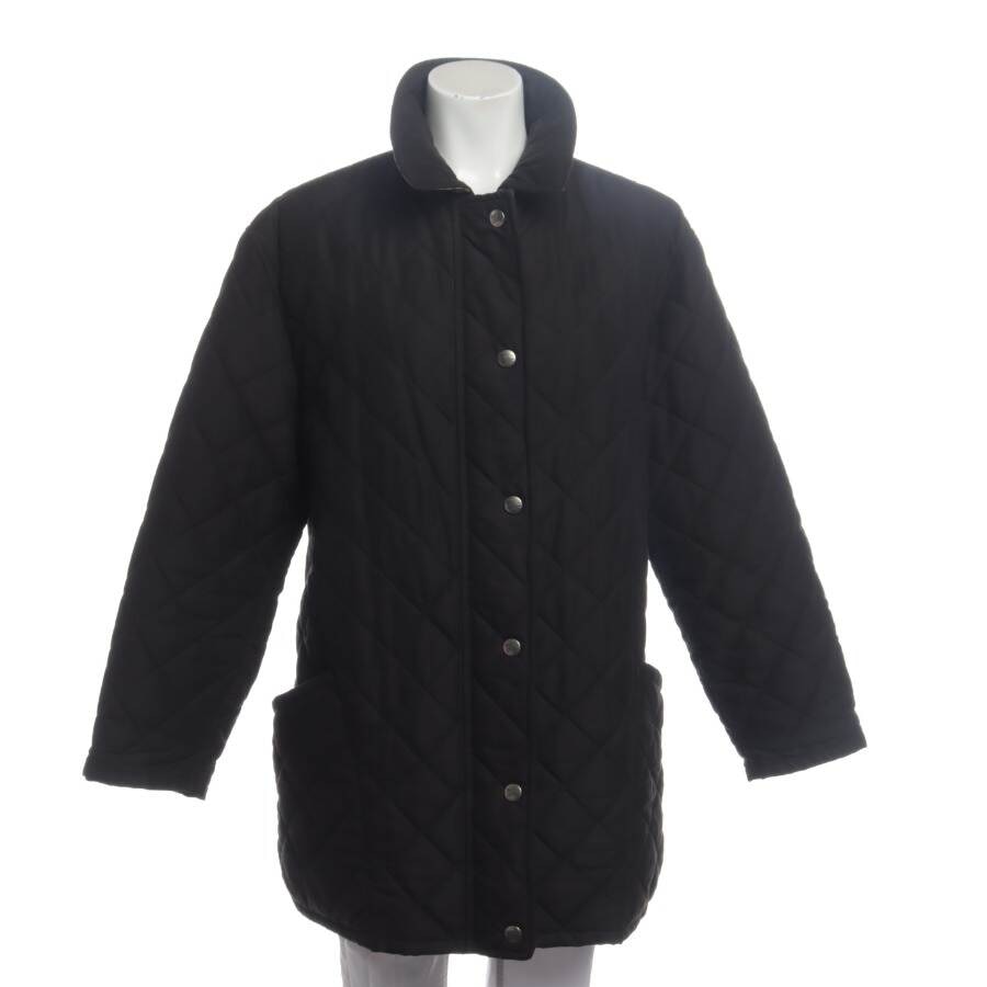 Image 1 of Quilted Coat 40 Black in color Black | Vite EnVogue