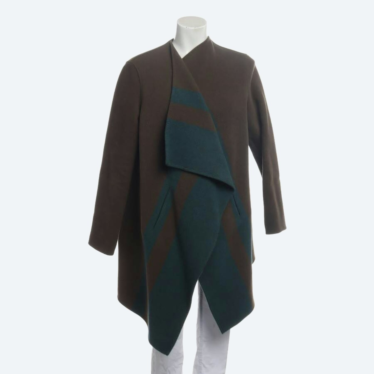 Image 1 of Between-seasons Coat M Turquoise in color Blue | Vite EnVogue